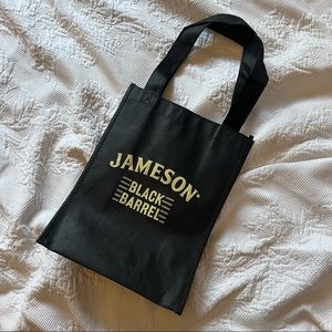 NEW Jameson Whiskey Reusable Small Black Tote Bag - Black Barrel Logo